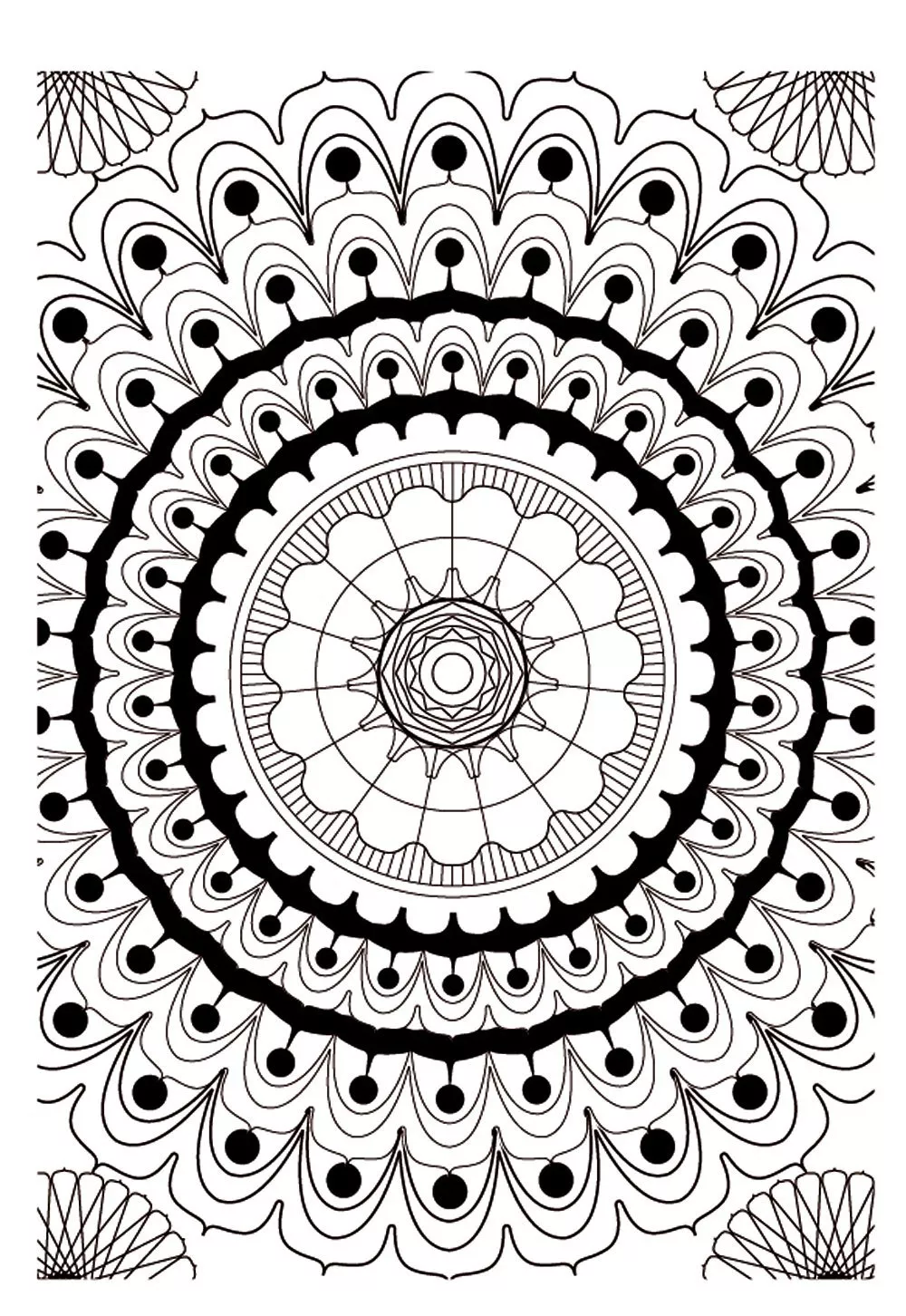 Mandala to color zen relax free - 9 (Zen & Anti-stress Mandalas)